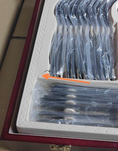 Sztućce 72el w kasecie drewnianej Kitchen King satyna