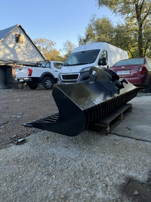 Łyżka skarpowa ażurowa, grabie 220cm 7,5-11t