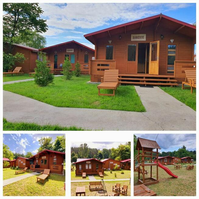 Działka BUDOWLANO-USŁUGOWA + 5 domków Semiany 50m do Jeziora