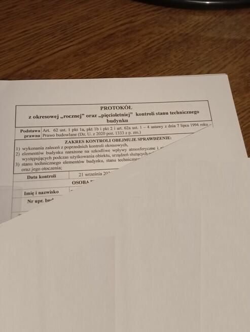 Kontrole okresowe / Przeglady budowlane / Adaptacje projektu