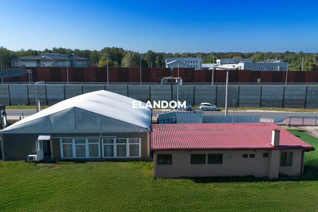 Hala, stolarnia i mieszkanie, blisko trasy S2, S17