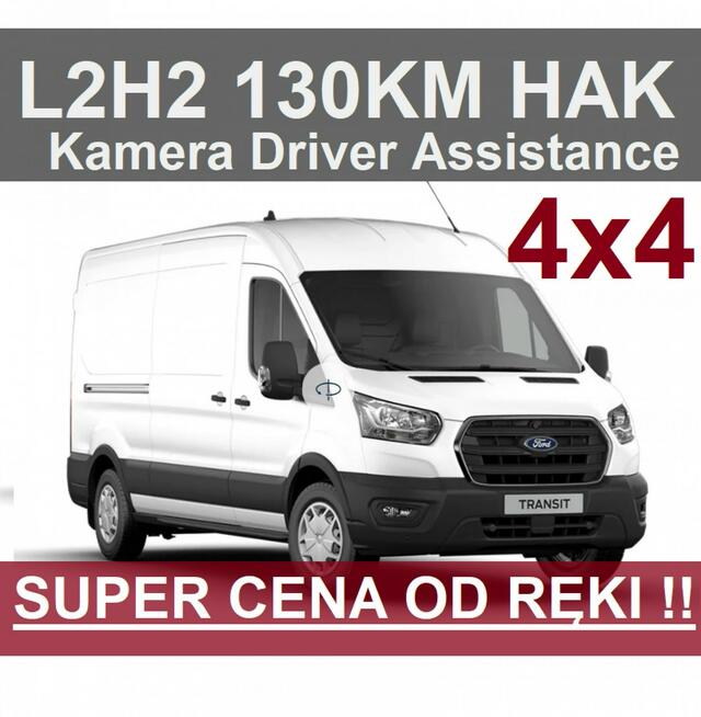 Ford Transit 4x4 L2H2 130KM Hak Kamera  Super Cena ! Dostępny od ręki ! 1916 zł