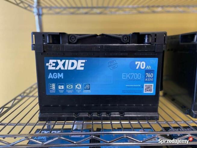 Akumulator 70Ah 760A EXIDE AGM START&STOP EK700 EN