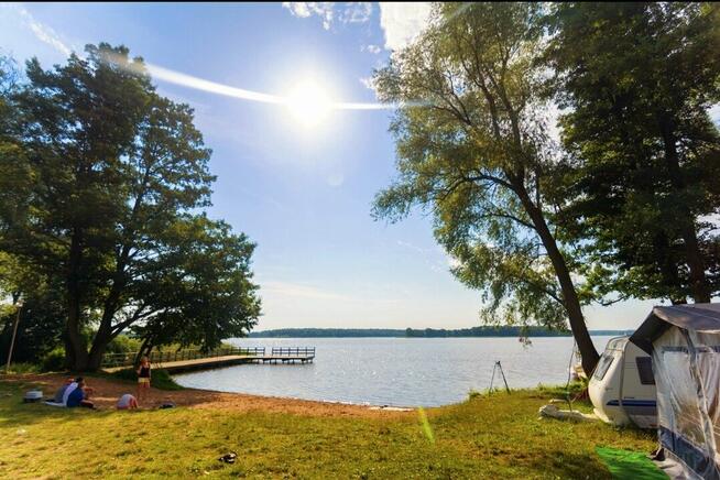 Działka BUDOWLANO-USŁUGOWA + 5 domków Semiany 50m do Jeziora