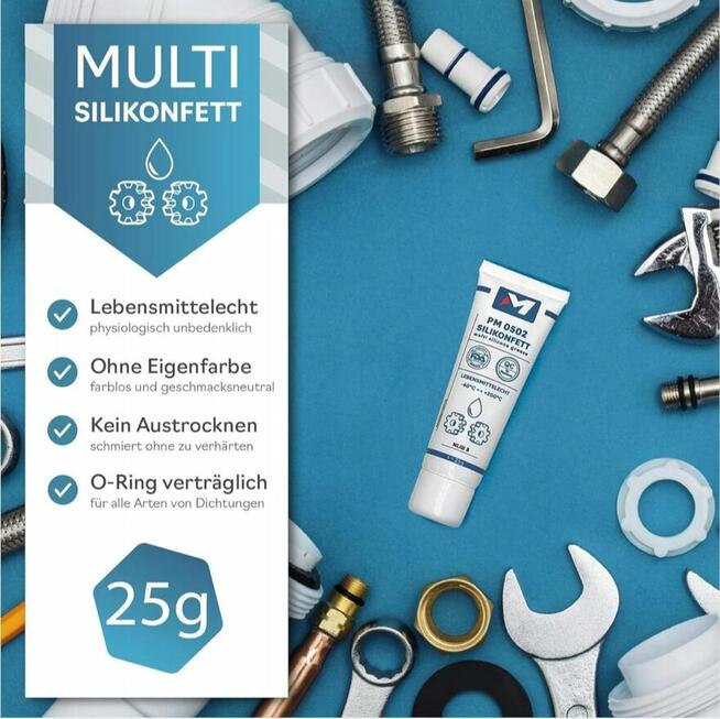 Smar silikonowy PLEMONT 25g, do uszczelek, oringów, ekspresó