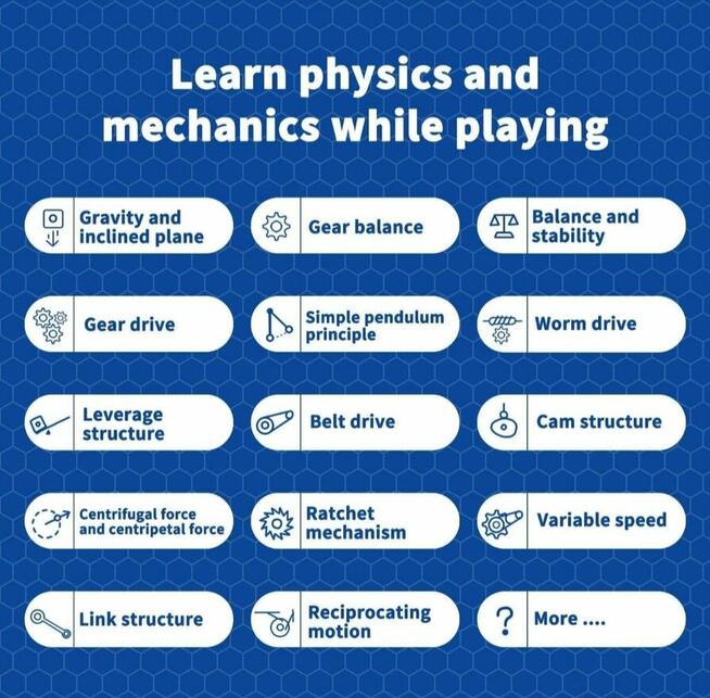 Klocki konstrukcyjne duży zestaw do budowania maszyn