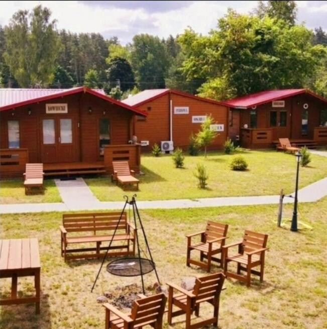 Działka BUDOWLANO-USŁUGOWA + 5 domków Semiany 50m do Jeziora