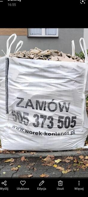 Worek-kontener.pl Big bag 1m3 wywóz gruzu Sosnowiec Bytom