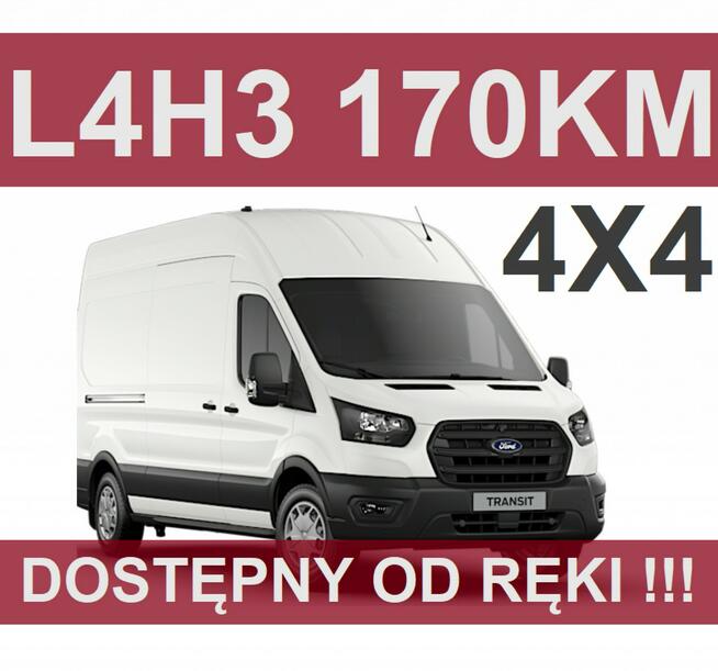 Ford Transit 4x4 L4H3 170KM Kamera  Super Cena ! Dostępny od ręki ! 1920 zł