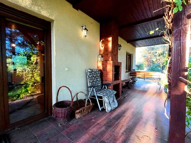 Dom całoroczny przyroda, kominek, piec kaflowy,42a