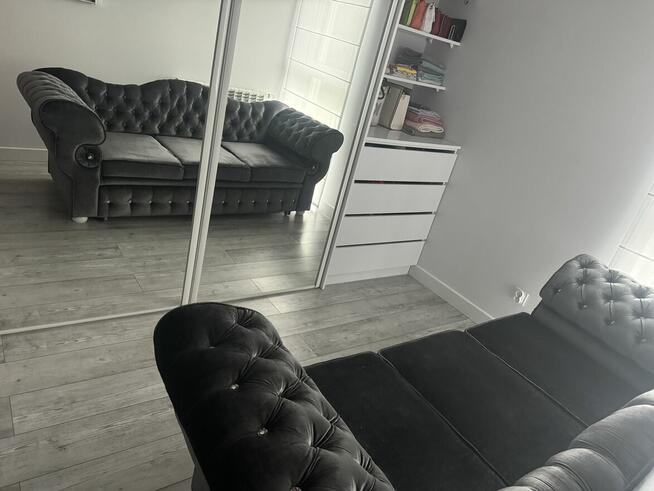 Rozkładana Sofa 3os. Chesterfield PRESTON cristal