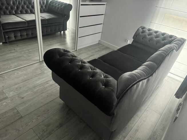 Rozkładana Sofa 3os. Chesterfield PRESTON cristal