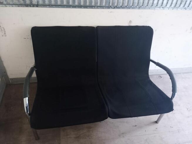 Kanapa sofa dwuosobowa polowa czarna kanapy sofy polowe