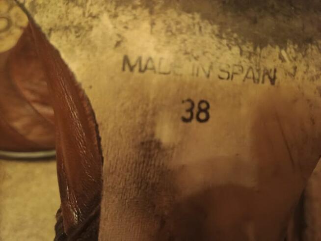 Półbuty ze skóry, rozmiar 38
