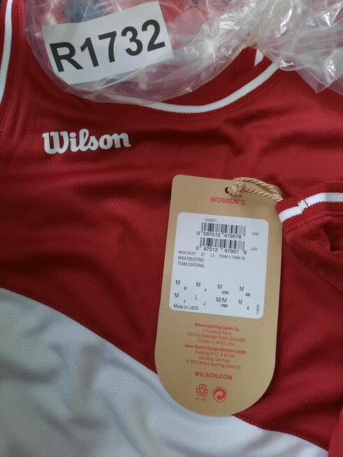 M WILSON Team II Tank Top Koszulka tenisowa damska bordowa