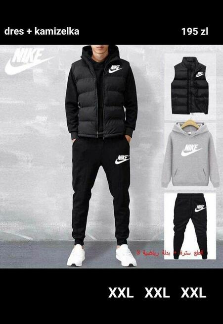 Dresy męskie z kamizelka