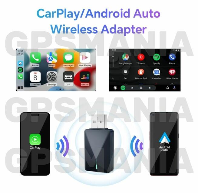 Apple CarPlay i Android Auto Adapter Wireless NOWOŚĆ 2025