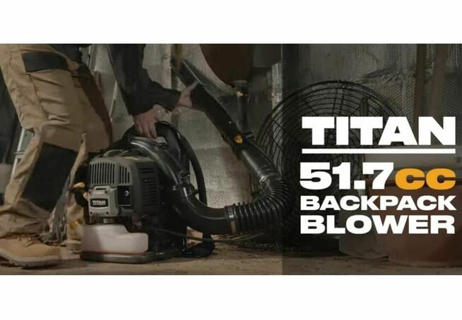 Dmuchawa spalinowa plecakowa TITAN MOCNA !