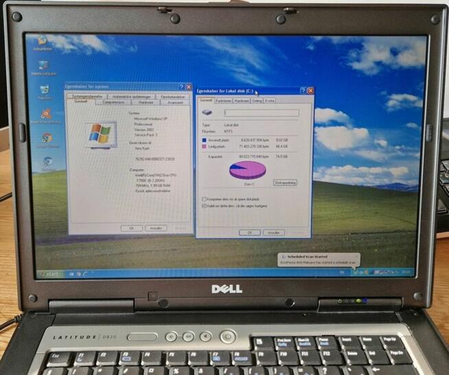 Laptop Dell Latitude D830 z RS 232 Sprawny