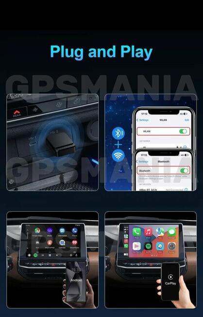 Apple CarPlay i Android Auto Adapter Wireless NOWOŚĆ 2025