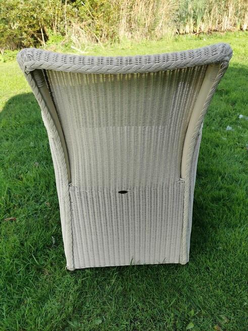 Krzesła do jadalni na taras Lloyd Loom Rattan ECRU 4 sztuki