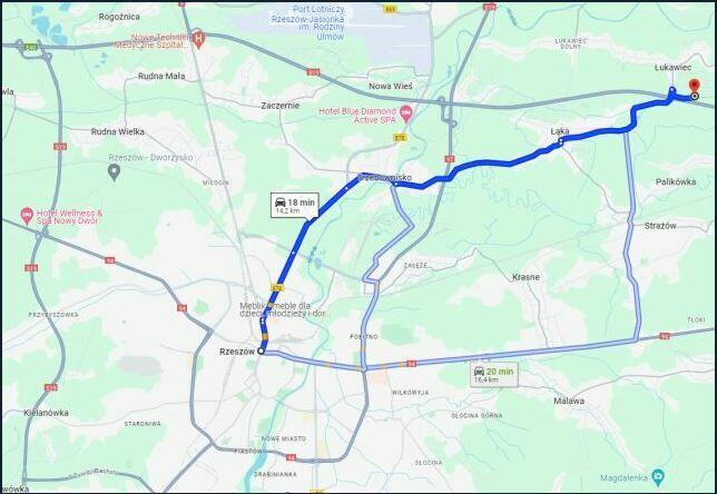 DZIAŁKA - SPRZEDAM - ŁUKAWIEC (RZESZÓW) - PRYWATNIE