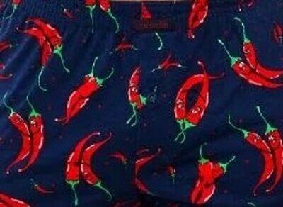 Bawełniane LUŻNE Bokserki granatowe PAPRYCZKI Cornette