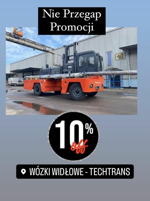 Boczny wózek widłowy transportu bocznego załadunku 3 tony