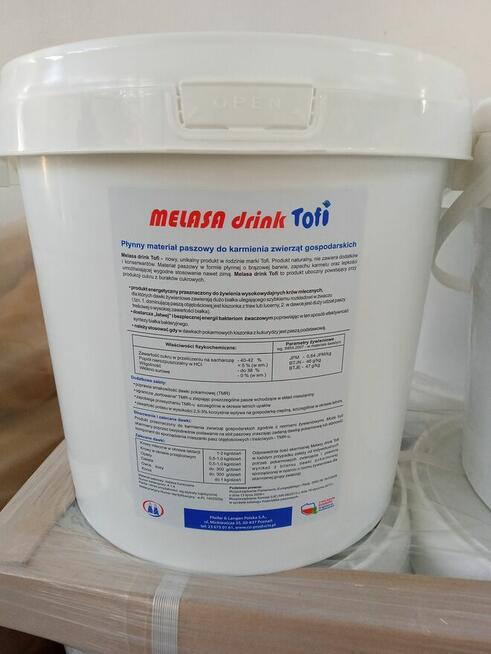 Melasa Drink Tofi paleta 27 wiaderek po 25kg