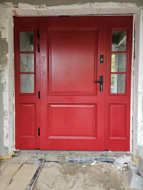 Drzwi drewniane ,zewnętrzne od producenta na wzór i wymiar