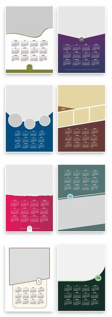 Wzory Kalendarzy A3 2026 Jednodzielne Kalendarium 12 miesiec