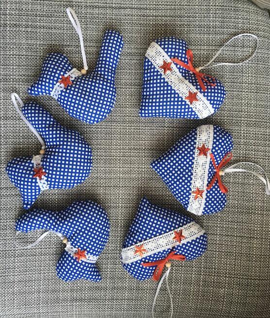Dekoracje - ręcznie szyte .