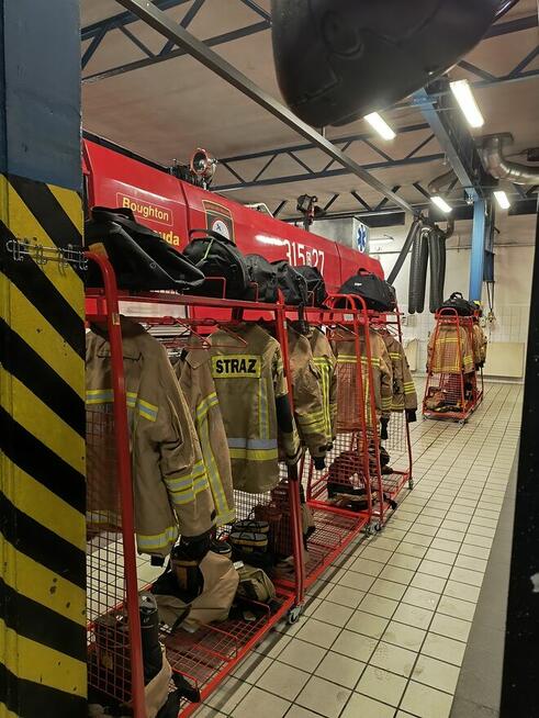 Wyposażenie do szatni strażackiej - wieszaki