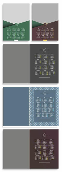 Wzory Kalendarzy A3 2026 Jednodzielne Kalendarium 12 miesiec