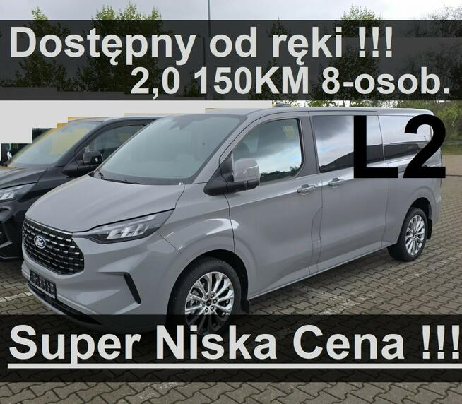 Ford Tourneo Custom L2 150 Nowy Titanium Kamera Drzwi lewe Dostępny od ręki ! 2820zł