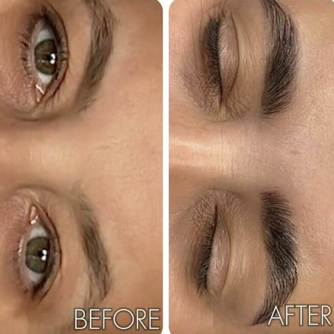 Laminacja brwi i rzęs henna pudrowa