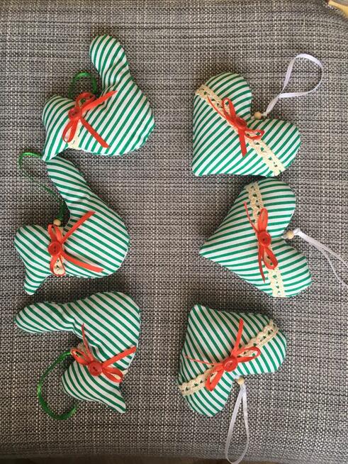 Dekoracje - ręcznie szyte .