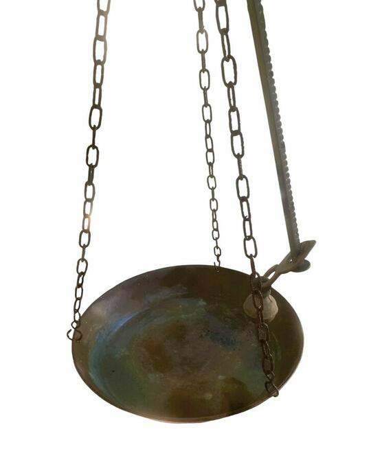 Zabytkowa waga rzymska ( przesuwnikowa ) bezmian