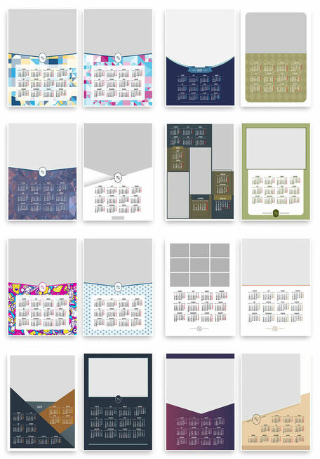 Wzory Kalendarzy A3 2026 Jednodzielne Kalendarium 12 miesiec