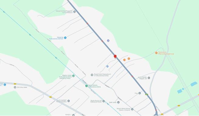 Działka na wynajem pod reklamę/baner przy drodze krajowej