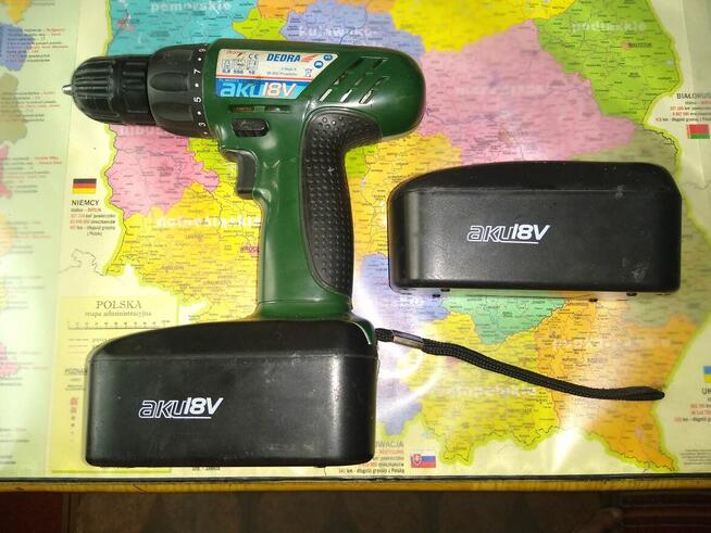 Akumulatorowa wiertarko wkrętarka bez ładowarki, 50 zł.
