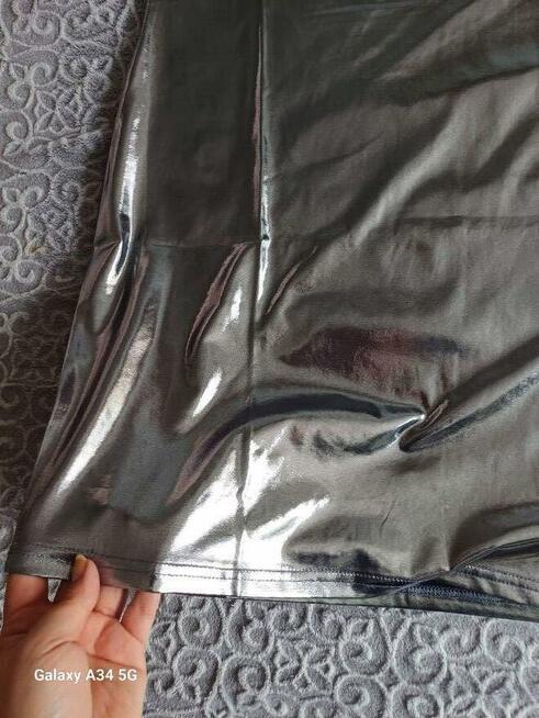 Błyszcząca sukienka mini, XL