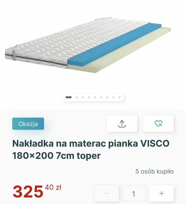 Materac nakładka 7 cm