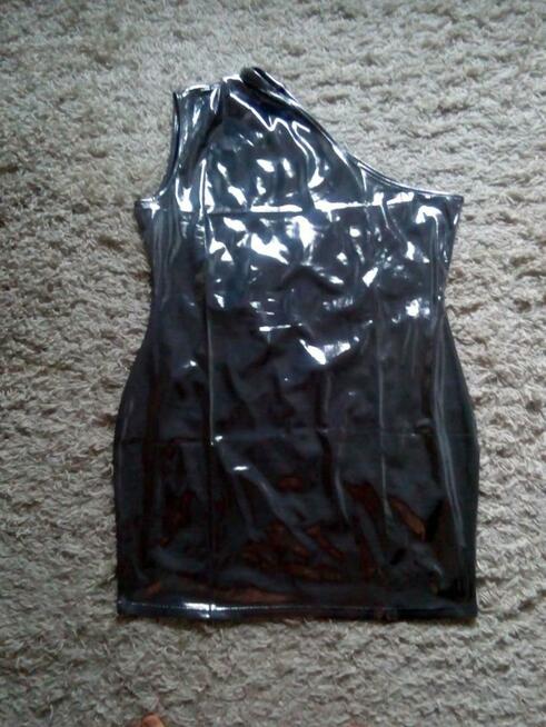 Błyszcząca sukienka mini, XL