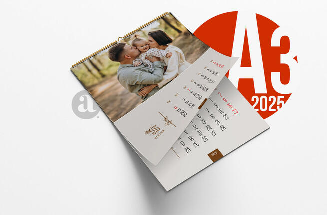 Foto Kalendarze A3 szablony kalendarium 2025