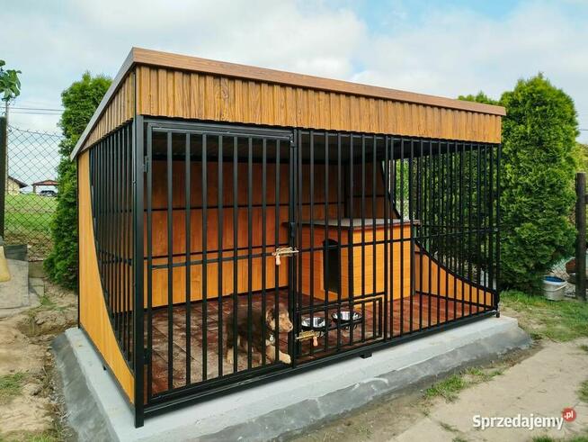 Kojec dla Psa Klatka z podłogą dachem buda