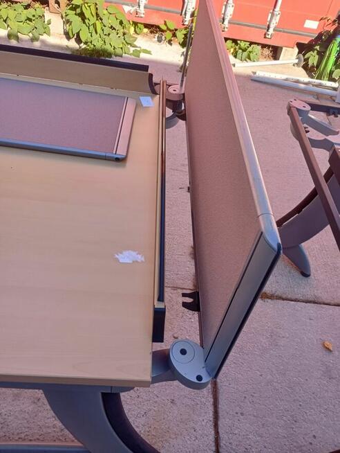 Biurko narożne 160x80x66 praca zdalna dom biuro STEELCASE