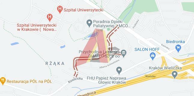 Działka budowlana Kraków Podgórze, Prokocim, Rydygiera