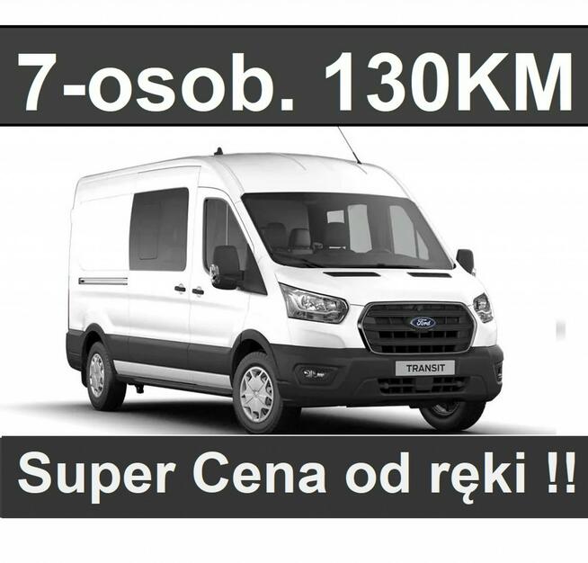 Ford Transit 130KM Brygadowy DCIV 7- osob. Niska Cena Dostępny  od ręki !  1872 zł