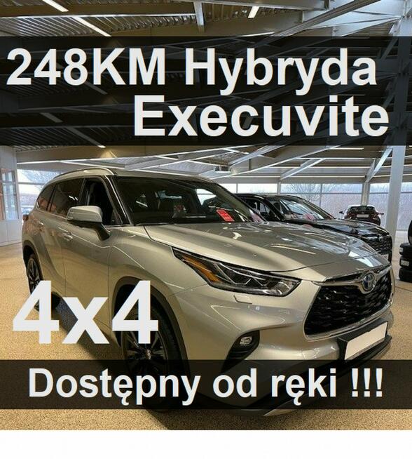 Toyota Highlander Hybryda Executive 248KM Kamera 360 Super Cena Dostępny od ręki  3243zł